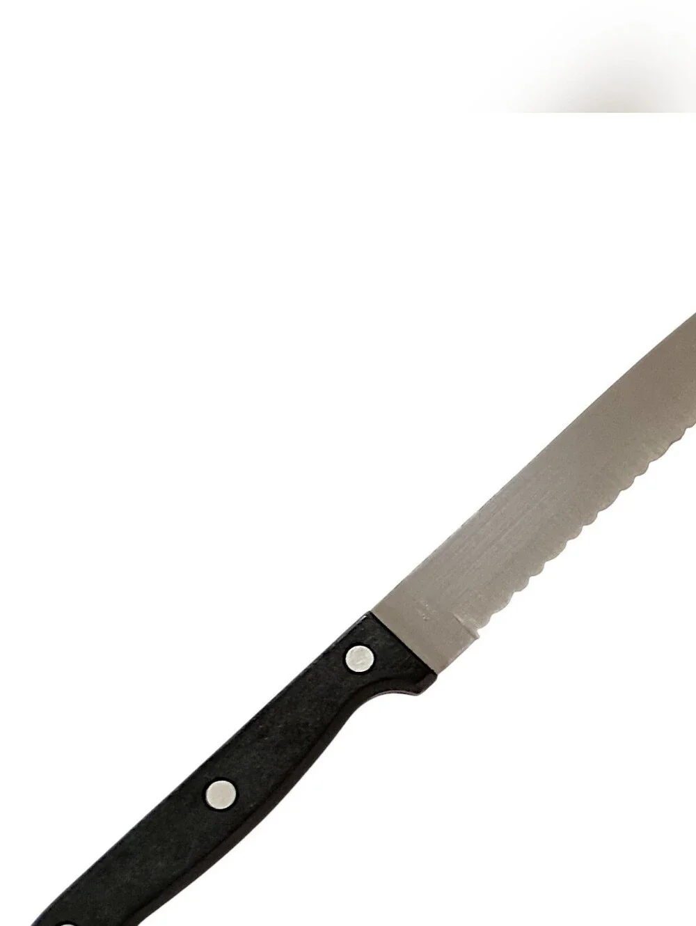 Ginsu Kiso Slicer Knife Black Handle Dishwasher Safe Stainless Steel Blade